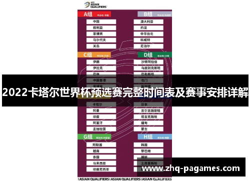 2022卡塔尔世界杯预选赛完整时间表及赛事安排详解 2022卡塔尔世界杯预选赛完整时间表及赛事安排详解
