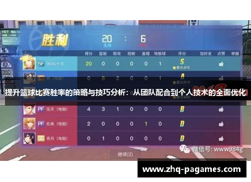 提升篮球比赛胜率的策略与技巧分析:从团队配合到个人技术的全面优化 提升篮球比赛胜率的策略与技巧分析:从团队配合到个人技术的全面优化
